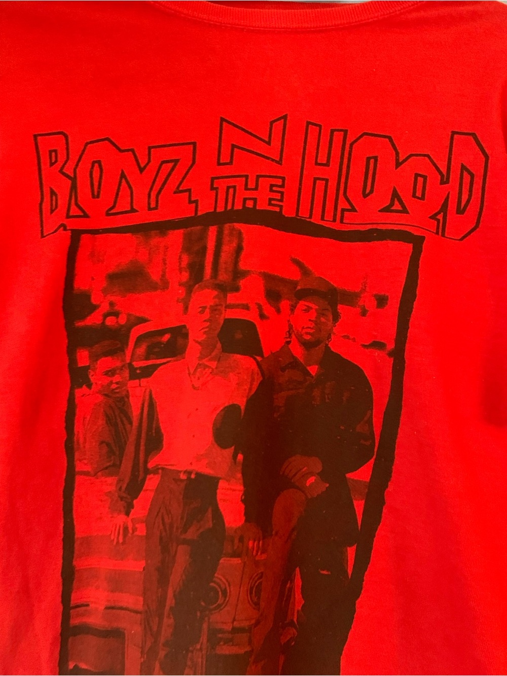 Boyz N The Hood Graphic Tee - Red & Black